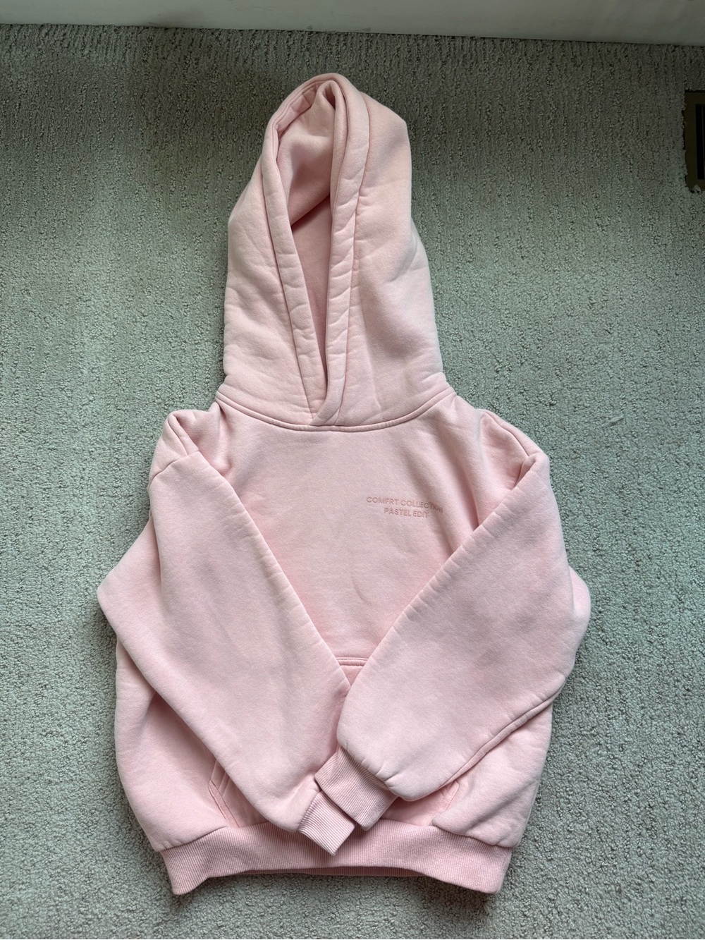 Kids Pastel Pink Cozy Hoodie Sweatshirt